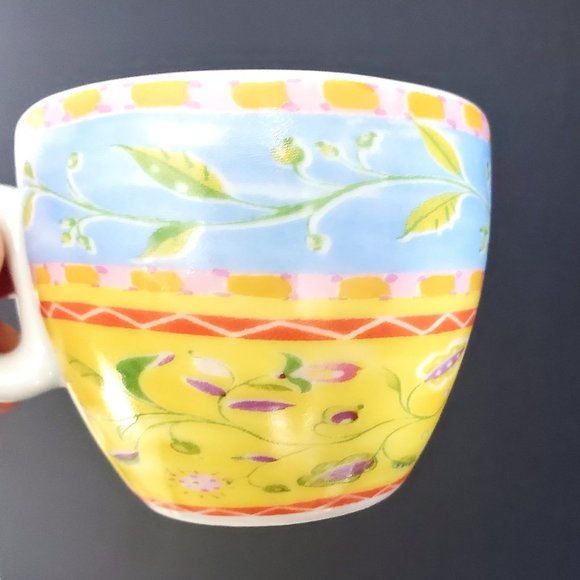 Designer Porcelain Espresso Cup & Saucer 4 Sets Maxwell Williams coastal coffee - Picture 6 of 8